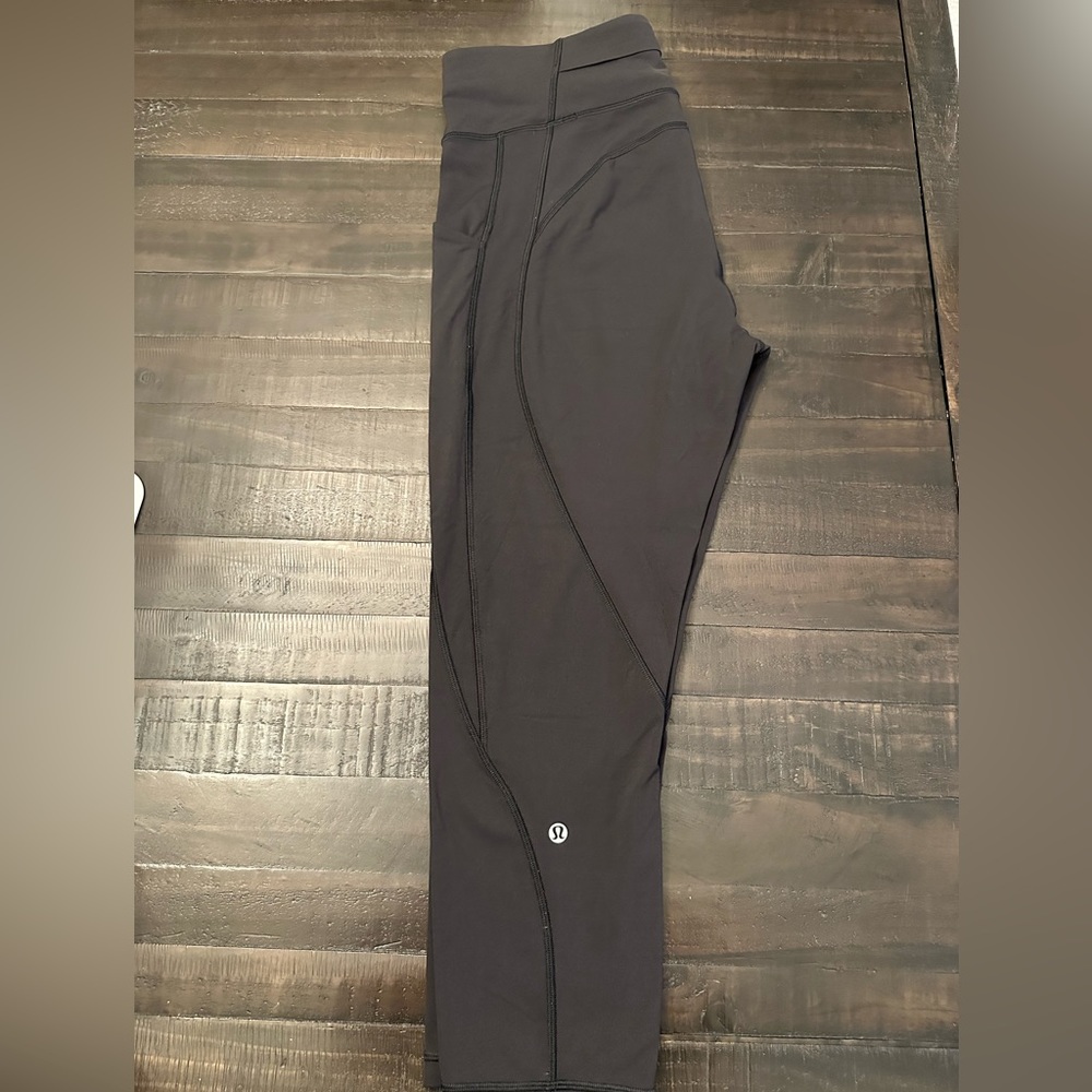 Lululemon 25” Fast & Free Black High Rise Tight Size 12